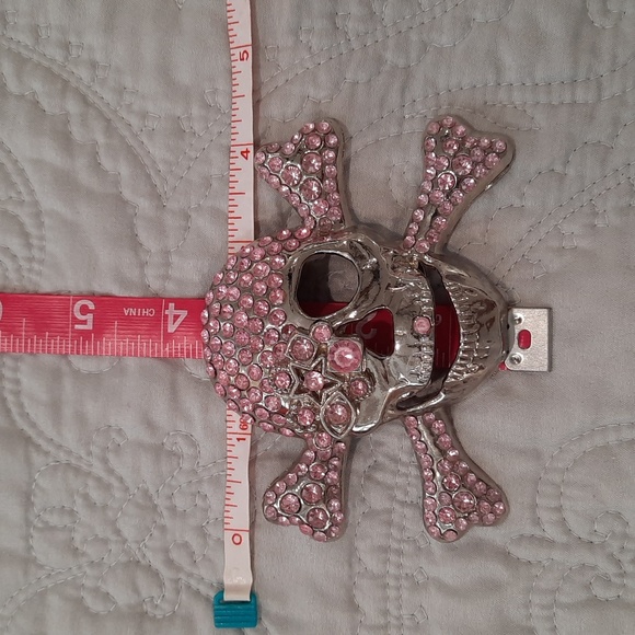 Pink rinestone belt buckle - Picture 3 of 3